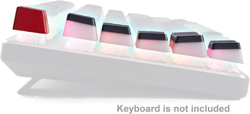 Glorious Aura V1 (Black) Pudding Keycaps - Double Shot PBT Translucent for Mechanical Keyboards, 104 Key Set, TKL, Compact Compatible, English (US...