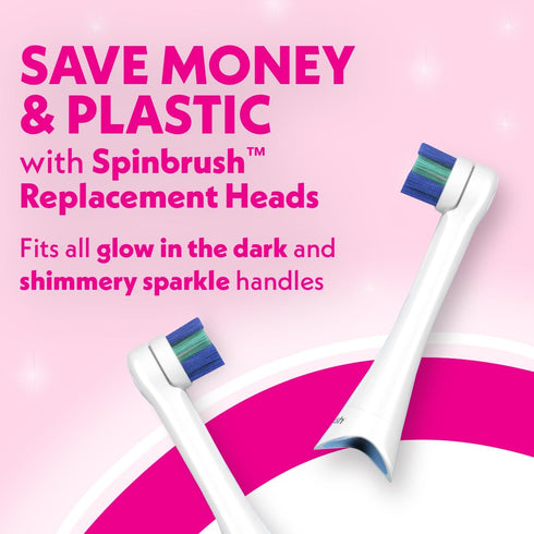 Spinbrush Kids Electric Toothbrush, Shimmery Sparkle, Battery-Powered...