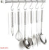 YourGift 20 Pack Flat S Hooks Stainless Steel 3 inches S Shaped Hanging Hooks for Kitchen, Bathroom, Bedroom and Office (Medium)...