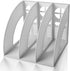 Lemical 3 Compartments Open Section Magazine File Holder Desk Organizer Book Rack Office Home Document Storage File Rack Kitchen Tool Organizer...
