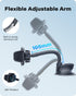 OQTIQ One-hand Operation Mini Suction Cup Car Phone Mount for Dashboard and Windshield - Dual Spring-Loaded Grips Expand to 3.8 Inches - Low Profi...