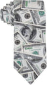 American Money Mens Tie Money Us 100 Hundred Dollar Bill Necktie,Fun Print Woven Slim Neck Ties for Men...