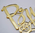 Bride to Be Cake Topper, Engagement, Bachelorette Party Decoration Supplies (Gold)...