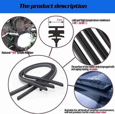 Windshield Wiper Blades For Chevrolet Trax 2012-2020 Ford Fiesta 2008-2017 Buick Encore 2012-2019 Fiat 500L 2014-2020 Original Equipment Replaceme...