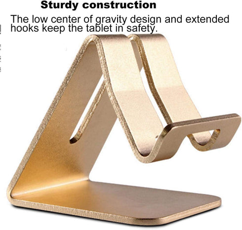 Tablet Stand Holder,Aluminum Solid Portablet Desktop Dock Hands Free Cradle Compatible with Tablets Such As iPad Air Mini Pro, Phone 14 13 11 XR M...