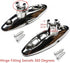 MIZUGIWA Boat Bimini Top Swivel Hinge Deck Quick Release, Swivel Side Mount Hinge 316 Stainless Steel Bimini Top Deck Hinge Marine Hardware with F...