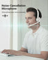HW02 USB Headset with Microphone Noise Cancelling &in-line Control, Super Light, Ultra Comfort Computer Headset for Laptop pc, On-Ear Wired Office...