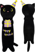 Long Cat Plush Pillow, 24inch Cute Birthday Plush Black Cat Plush, Birthday Stuffed Animal,Long Cat Plushie Soft Cat Hugging Pillow for Kids, Boys...