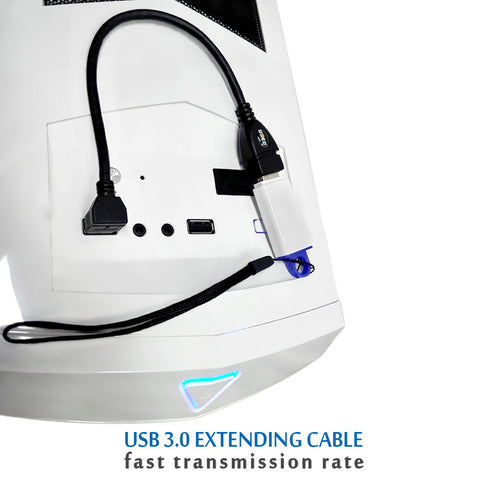 UCEC USB 3.0 Extension Cable, Male to Female 90 Degree Short Extension Cord 6 Inch Extender, Up & Down Angle, 2 Pack (Black)...