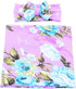 Galabloomer Newborn Baby Sleep Receiving Blanket and Bow Headband Set Baby Swaddle Blanket...