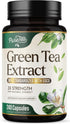 Green Tea Extract Capsules 1000mg with EGCG - 98% Standardized Polyphenols for Heart Support with Antioxidants - 3X Absorption Green Tea Pills for...