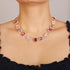 Colorful Crystal Beads Choker Chunky Necklace for Women Girls Sparkle Jewelry Prom Wedding Special Events...