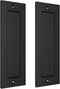 7" Sliding Barn Door Handle - Flush Pull Handle for Sliding Doors Cabinets Closet and Drawers - Black - Set of 2...