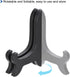 1Pc Black Wooden Plate Display Stands Picture Easel Holder Stand Decorative Wood Library Decor Display Easels Display Stands for Display Picture F...