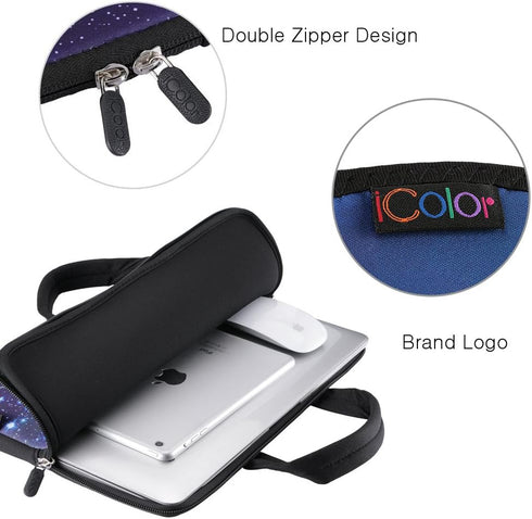 iColor 14 15 15.4 15.6 inch Laptop Handle Bag Computer Protect Case Pouch Holder Notebook Sleeve Neoprene Cover Soft Carring Travel Case for Dell ...