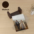 RLAVBL 4x6 Picture Frame Set of 2, Rustic Double Sided Tempered Glass Photo Frames with Wooden Base for Tabletop or Desktop Display...