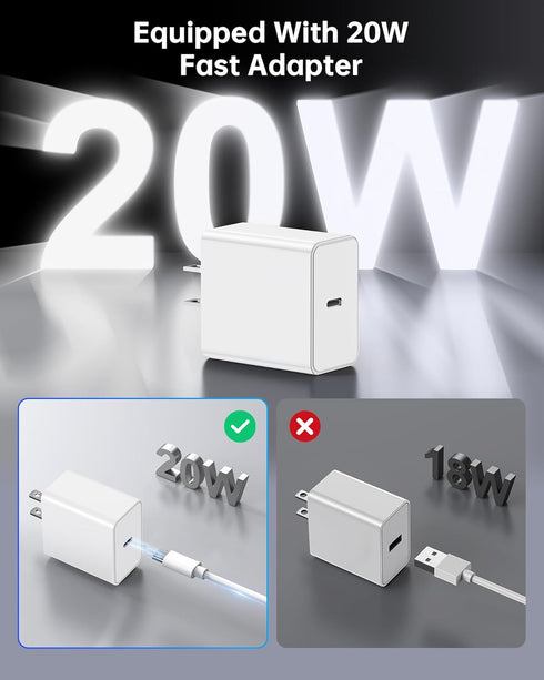 Facbiny Foldable 3-in-1 Magsafe Charger Stand with 20W Adapter, Aluminium Alloy Magnetic Wireless Charging Station for iPhone 15/14/13/12 Series, ...