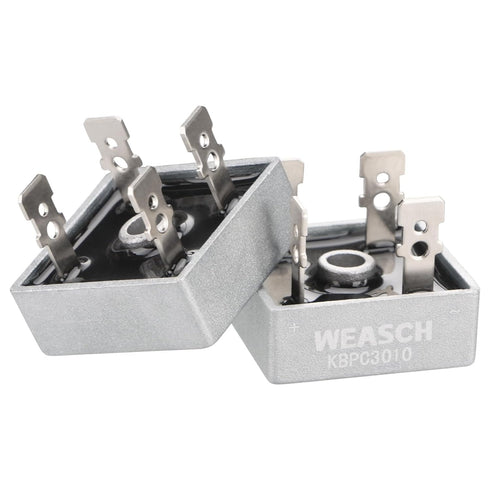 2Pcs Bridge Rectifier Diode, KBPC3010, AC to DC, 1000V 30A, 4 Pin, Full Wave Single Phase Metal Housing Bridge Rectifier (2)...