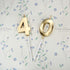 Bailym 40th Birthday Candles,Gold Number 40 Cake Topper for Birthday Decorations Party Decoration...