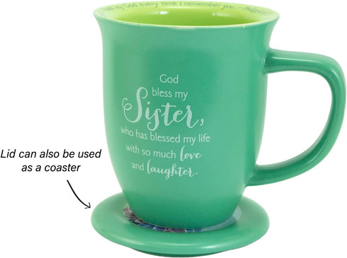 Abbey Gift Sister Ceramic Mug and Coaster Set...