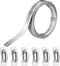 Strap Clamp, 1/2 inch 8.2ft 304 Stainless Steel Large Hose Clamp DIY Adjustable Screw Clips with 6 Stronger Fasteners Udeal for Fuel Radiator Auto...