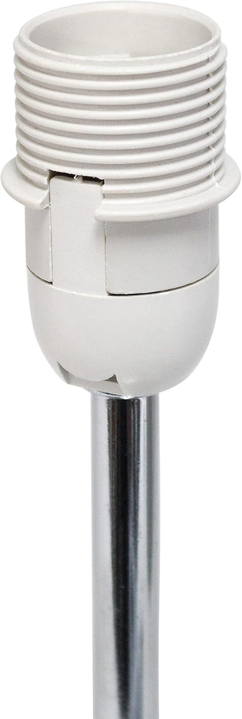 Simple Designs LT2007-GRN Chrome Mini Basic Table Lamp with Fabric Shade, Green...