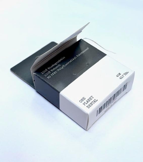Biodegradable Silk Dental Floss |Zero Waste Floss | NoPFAS |Teflon Free Floss | Peppermint Oil | 43 Yards | Shatter Proof Cardboard Box | Plastic ...