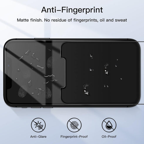 JETech Matte Screen Protector for iPhone 11/iPhone XR 6.1-Inch, Anti-Glare 9H Tempered Glass Film, Anti-Fingerprint Smooth Touch, 2-Pack......