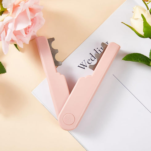 Rose Thorn Remover, Flower Stem Leaves Thorn Stripper Portable Florist Gardening Tool (Pink, One Size)...