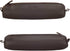 Italy Zippered Fountain Ballpoint Rollerball Pens and Pencils Case Holder Pouch Genuine Full Grain Soft Nappa Leather (Nappa Brown)...