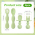 4pcs Silicone Baby Spoons Self Feeding 6+ Months, BPA Free Baby Led Weaning Spoons Training Spoon Toddler Self Feeding Utensils for 6-12 Months Ba...