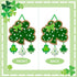 Friday Night St. Patrick's Day Door Sign Irish Hanging Welcome Board 3-D Cardboard Green Shamrock Hanger Home Wall Decor...