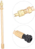 Tubeless Tire Valve Extension, Vacuum Tubeless Tire Valve Stems with Tire Valve Extension Adaptor Replacement Electric Scooter Accessory Fit for X...