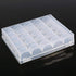 Sewing Machine Bobbins Box, Empty Bobbin Storage Organizer Hard Plastic Case Transparent 25 Slots Spools Class Container Sewing Craft Clear Box Th...