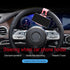 Car Steering Wheel Phone Mount, Steering Wheel Smartphone Mount, Portable Steering Wheel Phone Holder Mount Clip Fit for IPhone14/13/12/11 Pro Max...