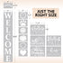 Welcome Stencil with Holiday Stencils for Painting on Wood Reusable, Own DIY Projects, Gifts and More, Easy to Use Large Letter Stencil – Horizont...
