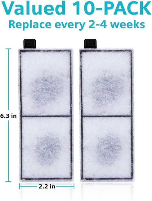 hygger 10-Pack Replacement Aquarium Carbon Filter Cartridges for HG-959 Filter...