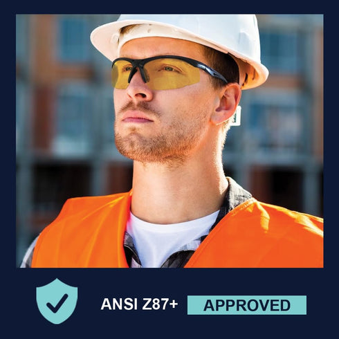 Bifocal Safety Glasses - Safety Glasses with Readers for Healthcare, Woodworkers, Motorcyclists, Workshop - Ansi Z87+ - Polycarbonate Lenses - (Ye...