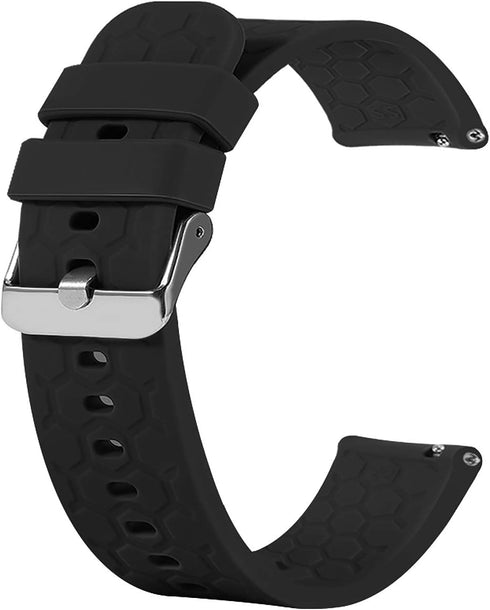 6-Pack Compatible with GRV FC1/FC5 Bands 19mm Smartwatch Veryfitpro for ID205L ID205S Replacement Breathable Lightweight Soft Silicone Wristbands ...