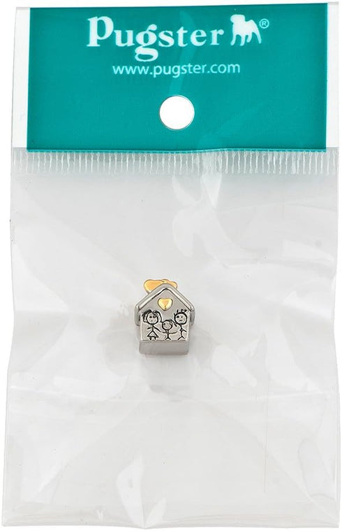 CharmSStory Silver Plated Family Heart Love House Beads for Charm Bracelets...