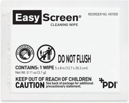 Easy Screen Surface Cleaner Individual Packet Alcohol Scent 50 Ct H01050...