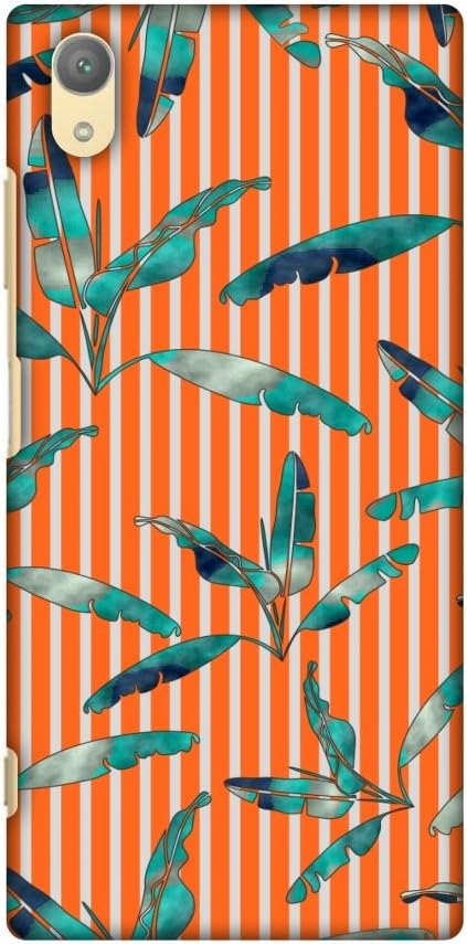 AMZER Slim Fit Handcrafted Designer Printed Snap On Hard Shell Case Back Cover with Screen Cleaning Kit Skin for Sony Xperia Xa1 Plus - Orange HD ...