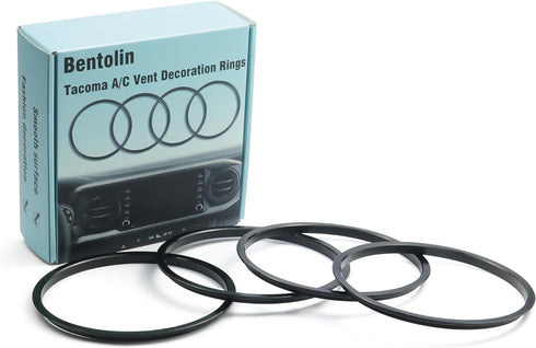 For 2016-2023 Tacoma A/C Vent Ring Outer Cover Air Conditioning Outlet Trim Decoration Toyota Tacoma Accessories 4 Piece Kit,Black...