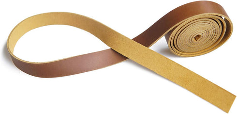 Full Grain Leather Strip,Leather Strap 2.0mm Thick Cord Braiding String (1/2inch Wide,72inches Long) for Crafts/Tooling/Workshop Handmade(Bourbon ...