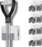 Broom Holder Self Adhesive No Drill Wall Mount Mop Broom Organizer with Hook Heavy Duty Stainless Steel Garden Tool Organizer Garage Storage and O...