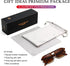 AIEYEZO Retro Square Sunglasses for Women Men Trendy Rectangle Aviator Sun Glasses Vintage 70s Shades...
