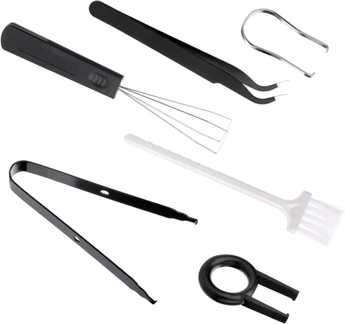 Keycap Remover Tools Kit, 6 Pieces Keycap Switch Puller Keyboard Cleaning Set Key Caps Removal Tool Keycap Tweezers for Mechanical Keyboard DIY...