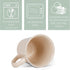 Elanze Designs Cream Matte Glaze Finish 17 ounce Stoneware Coffee Cup Mugs Set of 4...
