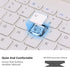 Bluetooth Keyboard Wireless Portable Mute Click Multi Device Keyboard Rechargeable Bluetooth 3.0 78 Keys Compact Wireless Keyboard for Tablet Lapt...