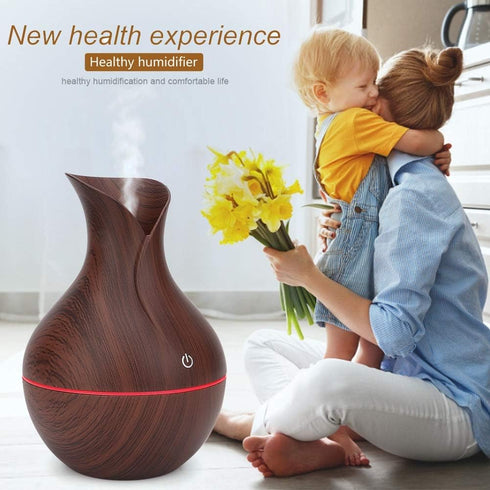Humidifiers High Capacity Cool Mist Humidifier,for Bedroom,Babyroom, Living Room, Humidifiers (Dark Wooden Grain)...